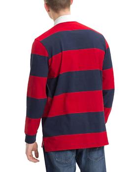 Polo Tommy Jeans Classics Rugby rojo