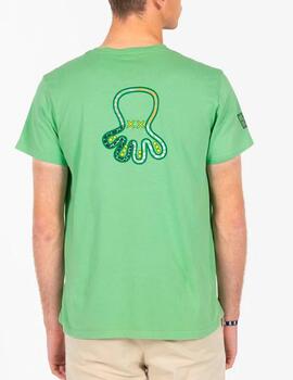 Camiseta El Pulpo logo verde