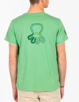 Camiseta El Pulpo logo verde