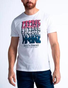 Camiseta Petrol blanco