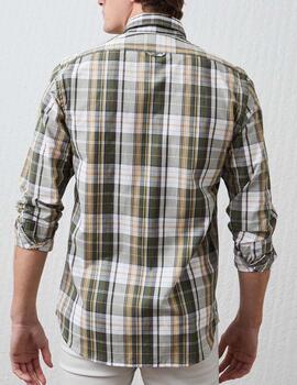 Camisa Altonadock cuadros verde