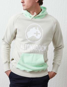 Sudadera Altonadock combinada verde