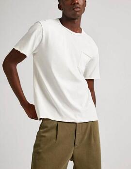 Camiseta Pepe Jeans bolsillo blanco