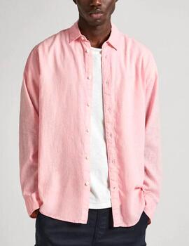 Camisa Pepe Jeans lino rosa