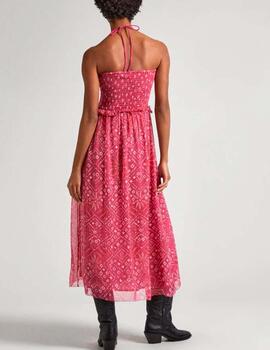 Vestido Pepe Jeans estampado rosa