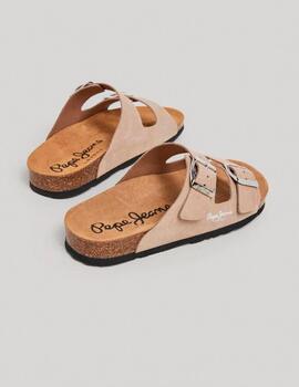 Sandalias Pepe Jeans ante beige