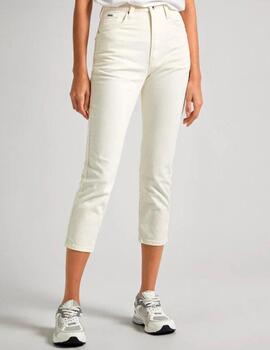 Pantalón vaquero Pepe Jeans cropped slim blanco