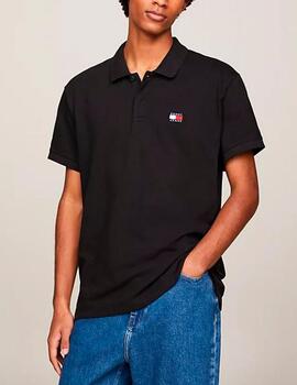 Polo Tommy Jeans negro