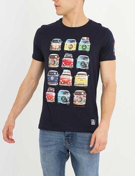 Camiseta Brave Soul furgo marino