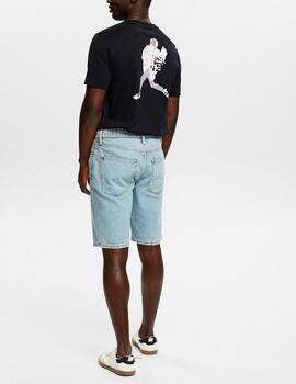 Bermuda Esprit relaxed denim azul