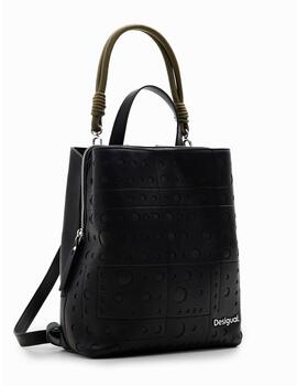 Mochila Desigual círculos negro