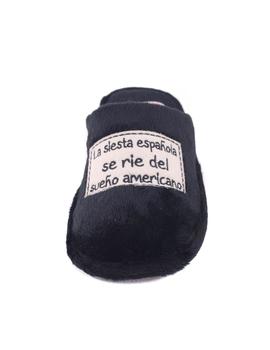 Zapatilla Se me ríen los pies La siesta negro