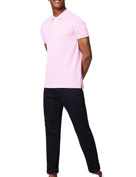 Polo Esprit manga corta rosa