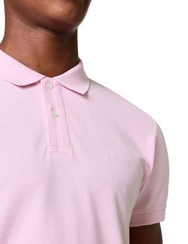 Polo Esprit manga corta rosa