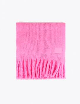 Bufanda Lola Casademunt flecos rosa