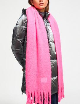 Bufanda Lola Casademunt flecos rosa