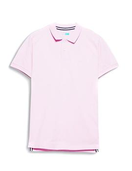Polo Esprit manga corta rosa