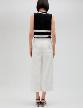 Pantalón Lola Casademunt recto blanco