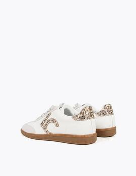 Zapatillas Lola Casademunt glitter blanco