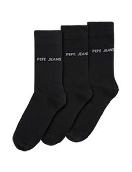 Pack 3 pares calcetines Pepe Jeans Jackson negro