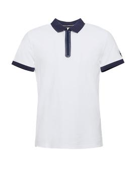 Polo Esprit piqué blanco