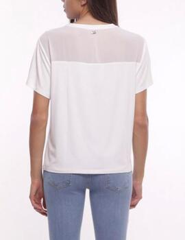 Camiseta Mimi Mua transparencia blanco