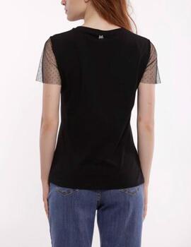 Camiseta Mimi Mua feeling lucky negro