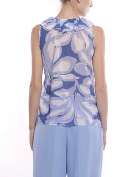 Top Mimi Mua estampado azul