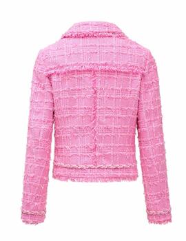 Cazadora Salsa tweed rosa