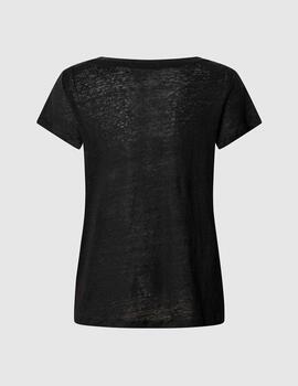 Camiseta Pepe Jeans lino negro