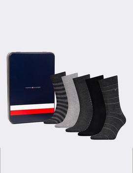 Pack 5 pares calcetines Tommy Hilfiger negro