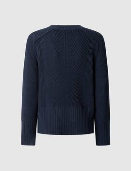 Jersey Pepe Jeans punto inglés marino