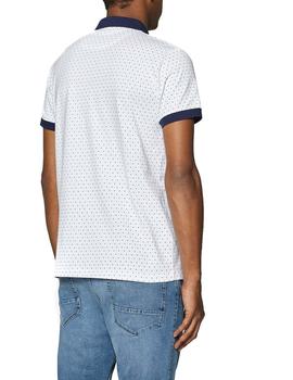 Polo Esprit manga corta slim blanco