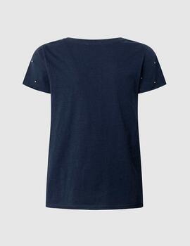 Camiseta Pepe Jeans perlitas marino