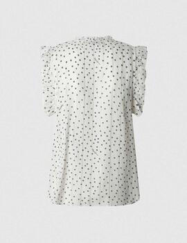 Blusa Pepe Jeans topitos blanco