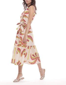 Vestido Mimi Mua camisero palmeras