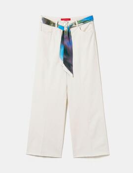 Pantalón Lion of Porches denim blanco