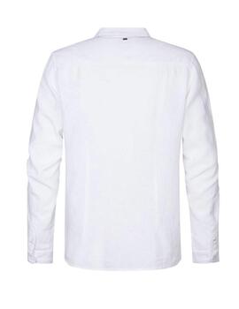 Camisa Petrol lino blanco