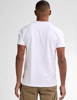 Camiseta Petrol estampada blanco