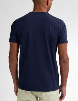 Camiseta Petrol estampada marino