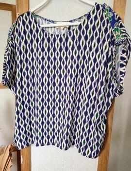 Camiseta Lola Espeleta estampada azul
