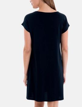 Vestido Massana calados negro