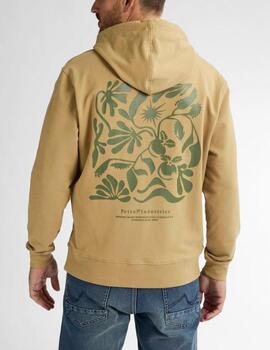 Sudadera Petrol estampada