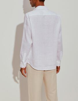 Camisa Lion of Porches lino blanco