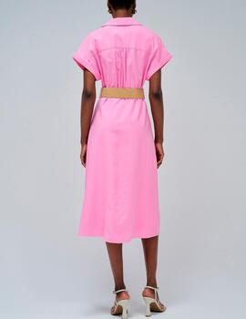 Vestido Salsa camisero rosa
