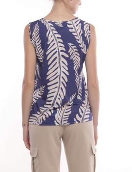 Top Mimi Mua estampado azul