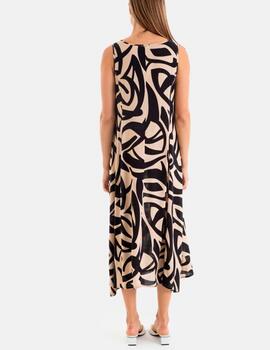 Vestido Massana estampado negro