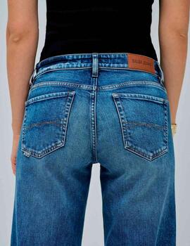 Pantalón vaquero Salsa straight oscuro