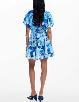 Vestido Desigual estampado azul