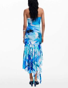 Vestido Desigual estampado azul